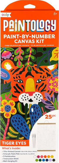 Paintology Paint-By-Number Canvas Kit - Tiger Eyes