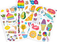 Tattoo-palooza Temporary Tattoos  Cute Doodle World  3 Sheets