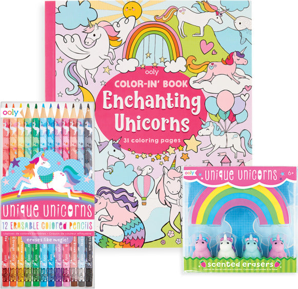 Unique Unicorn Erasable Coloring Giftables Pack