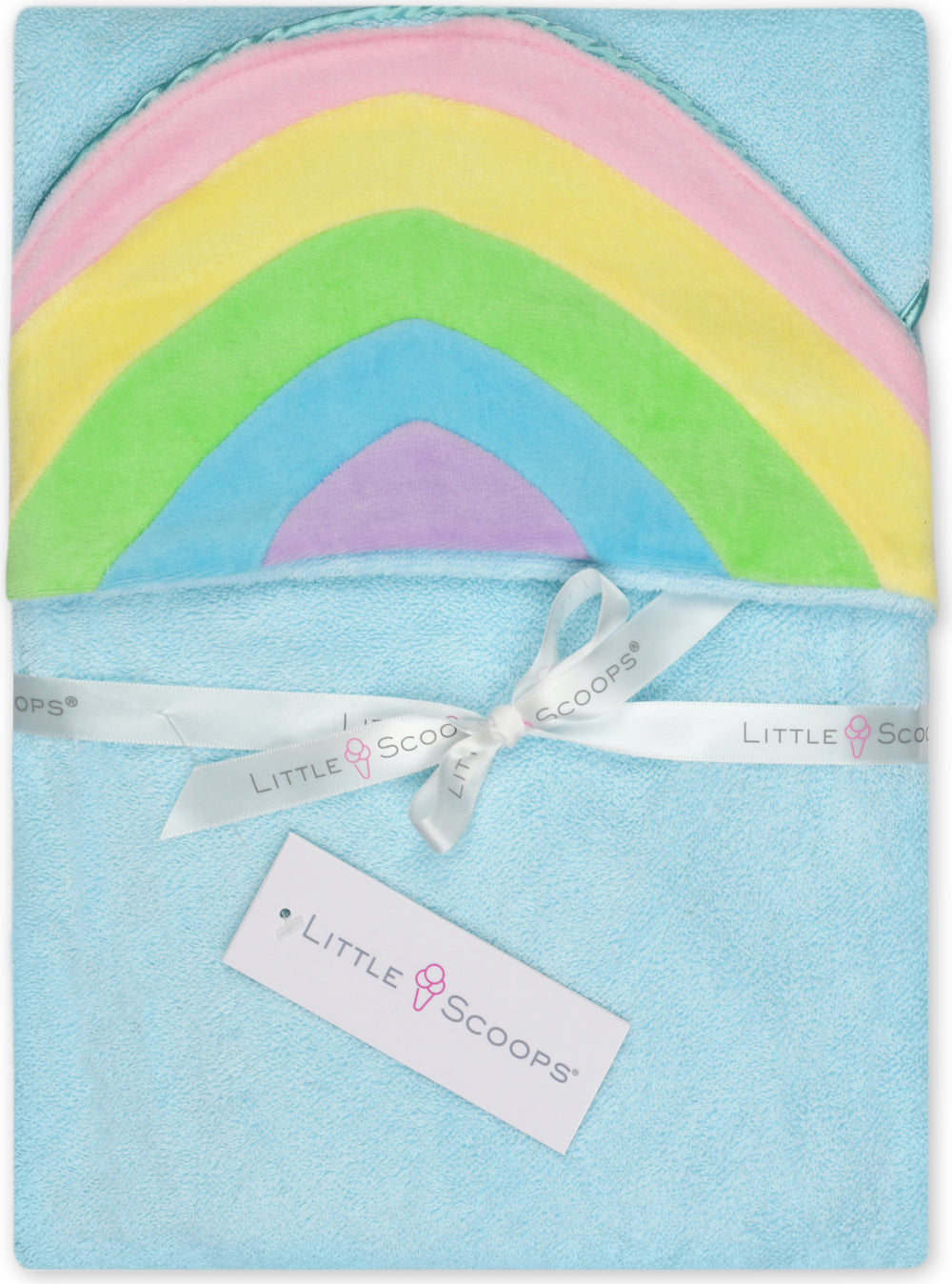 Little Scoops Rainbow Hooded Towel