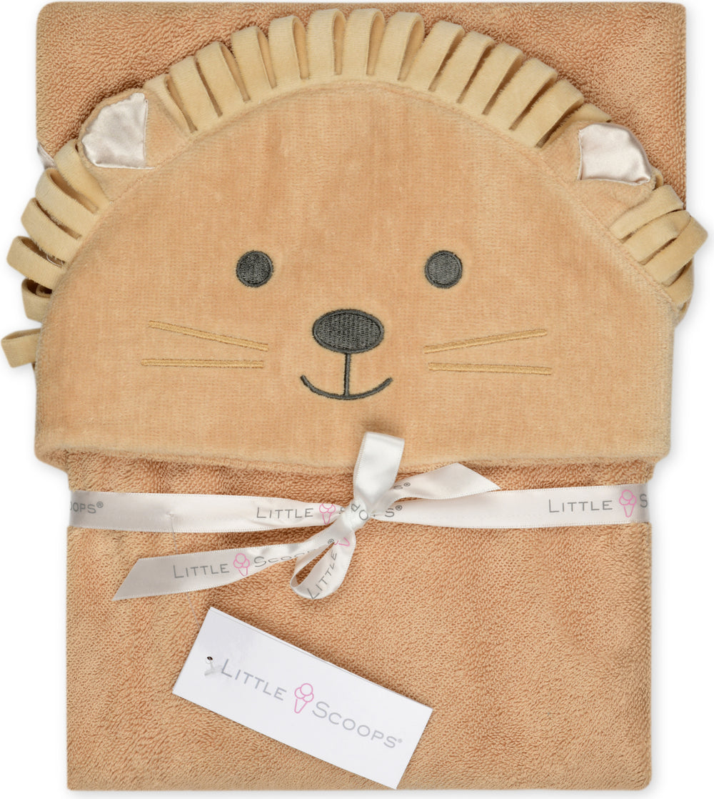 Little Scoops Lion Hooded Towel