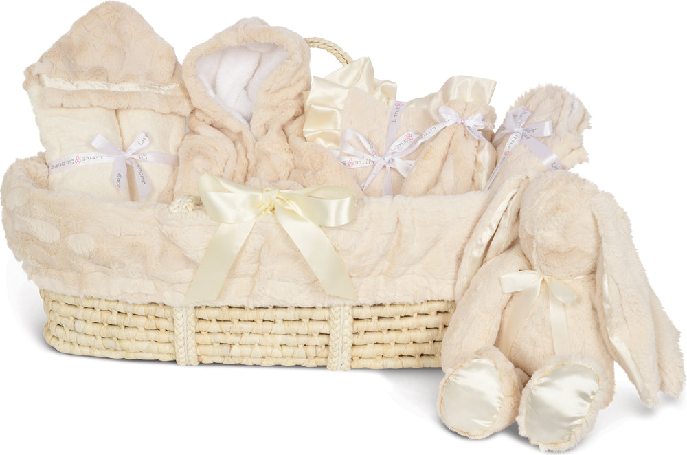 Little Scoops Cream Baby Gift Basket Set