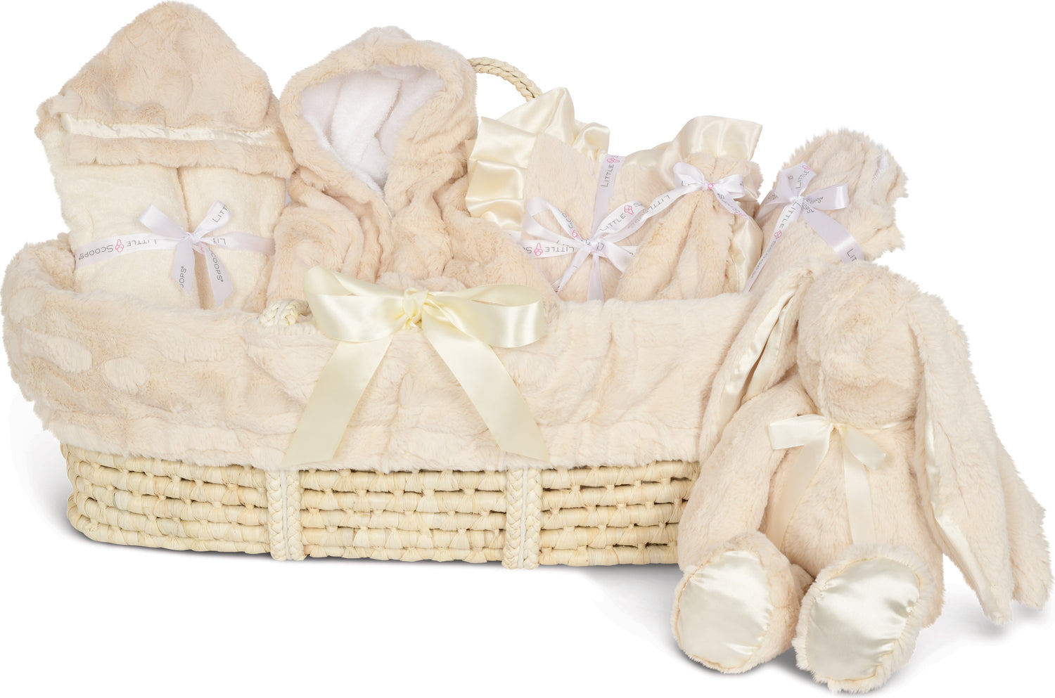 Little Scoops Cream Baby Gift Basket Set