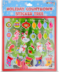 Holiday Countdown Sticker Tree