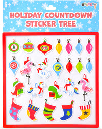 Holiday Countdown Sticker Tree