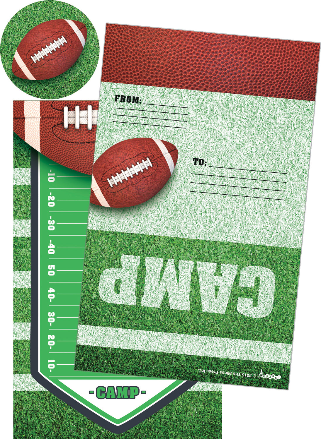 Football Foldover Cards