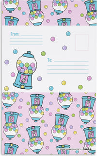 Bubble Gum Fun Foldover Cards
