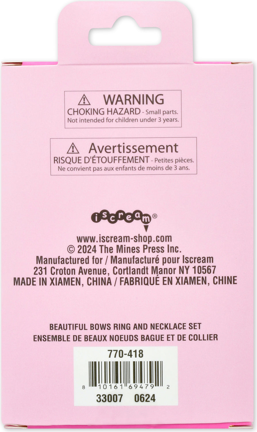 Beautiful Bows Ring And Necklace Set