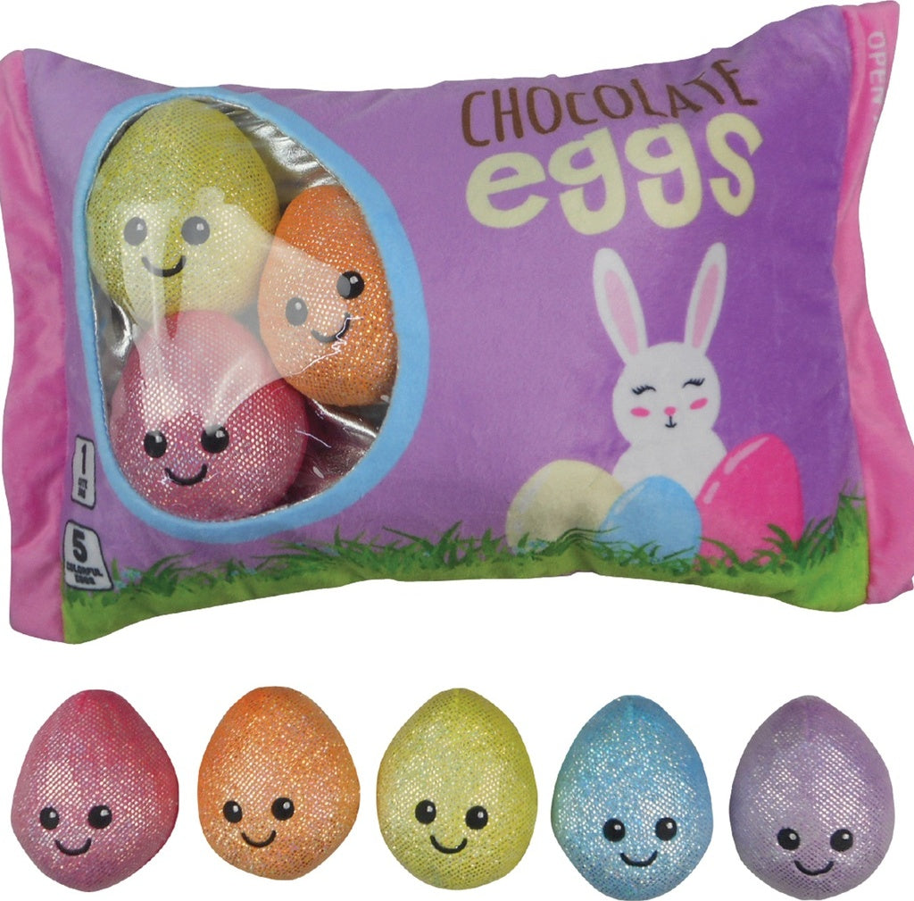 Chocolate Easter Egg Buddies Packaging Fleece Plush