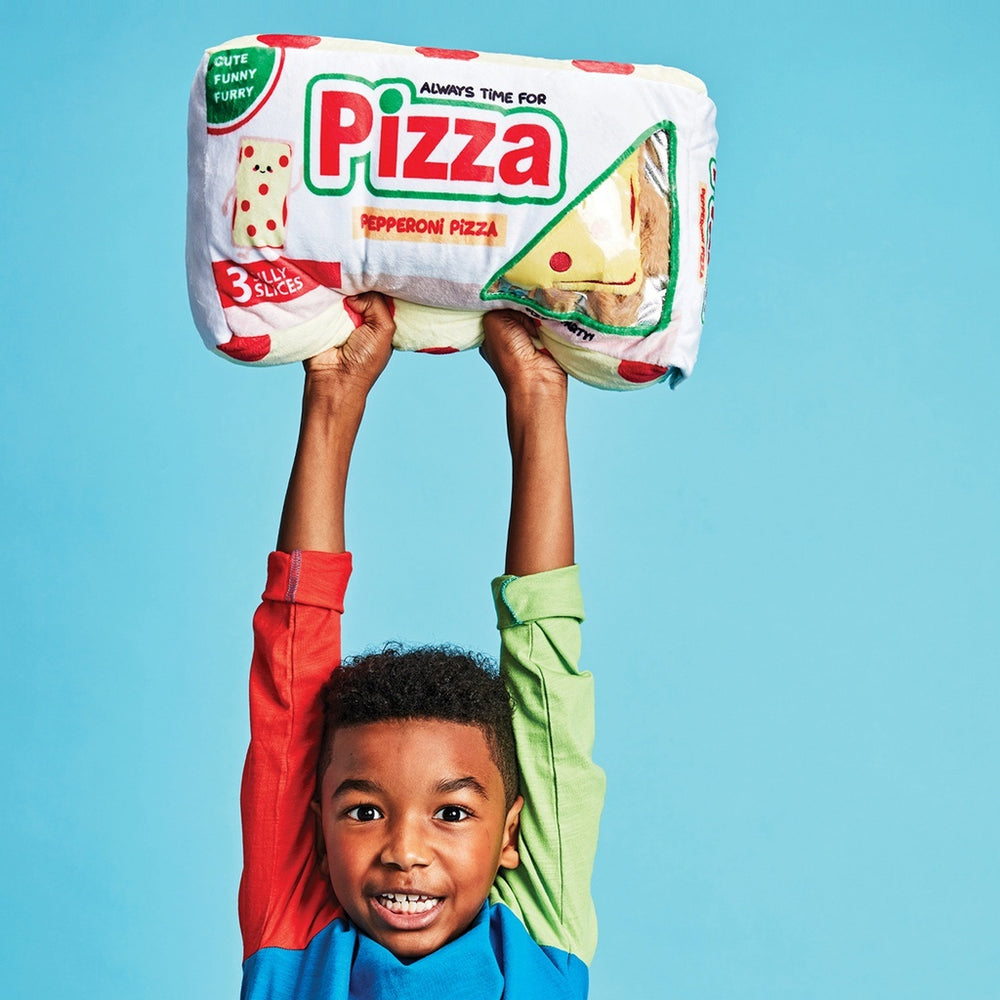 Pizza Party Packaging Fleece Plush
