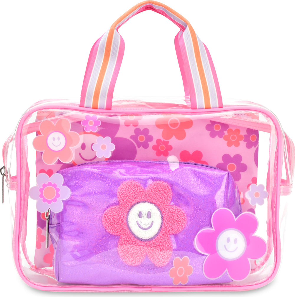 Groovy Smiles Cosmetic Bag Trio