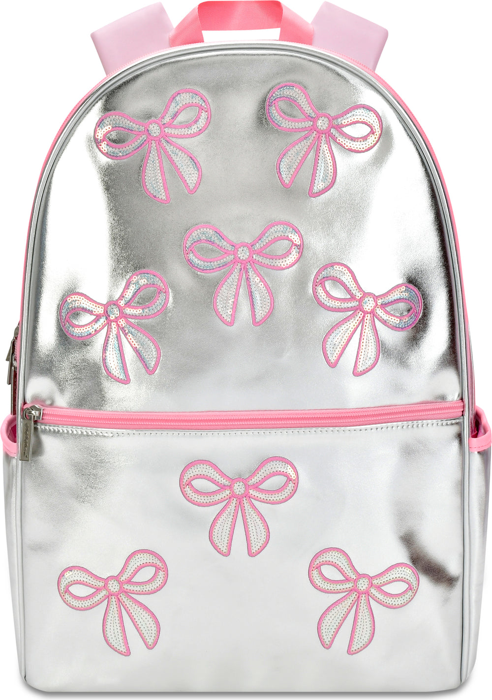Silver Sequin Bows Backpack
