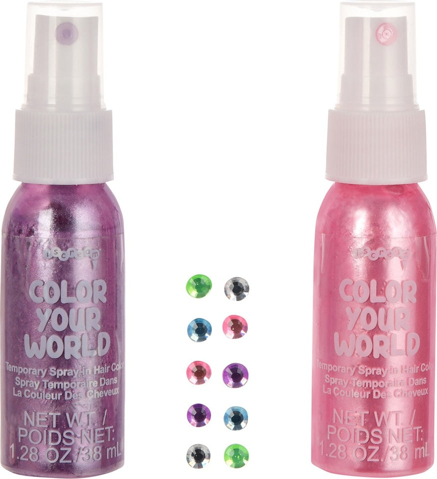 Sparkle Hair Color & Rhinestones