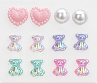 Beary Sweet Stick On Earrings