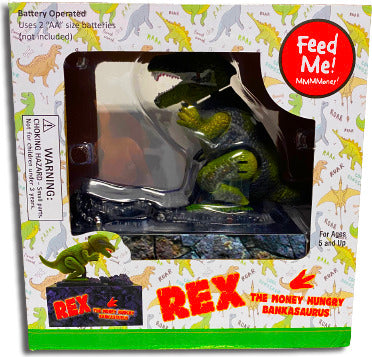 REX -the money hungry bankasaurus Dino Bank