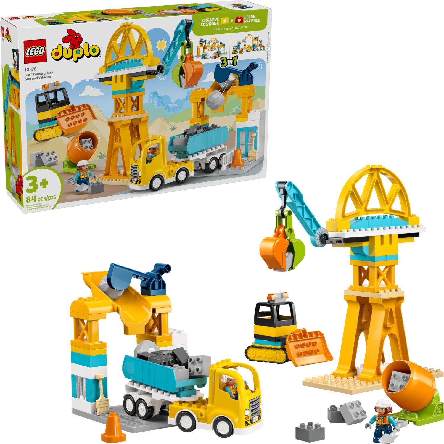 LEGO DUPLO Town: 3 in 1 Construction Site and Vehicles