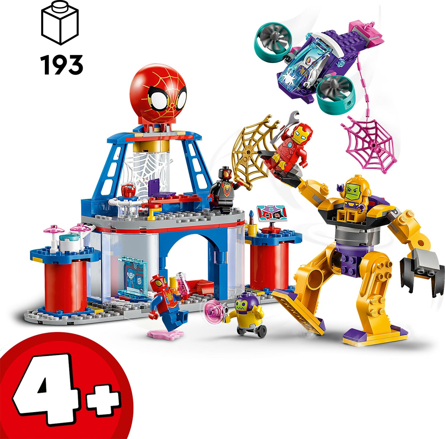 LEGO Marvel Spidey and his Amazing Friends Team Spidey Web Spinner Headquarters