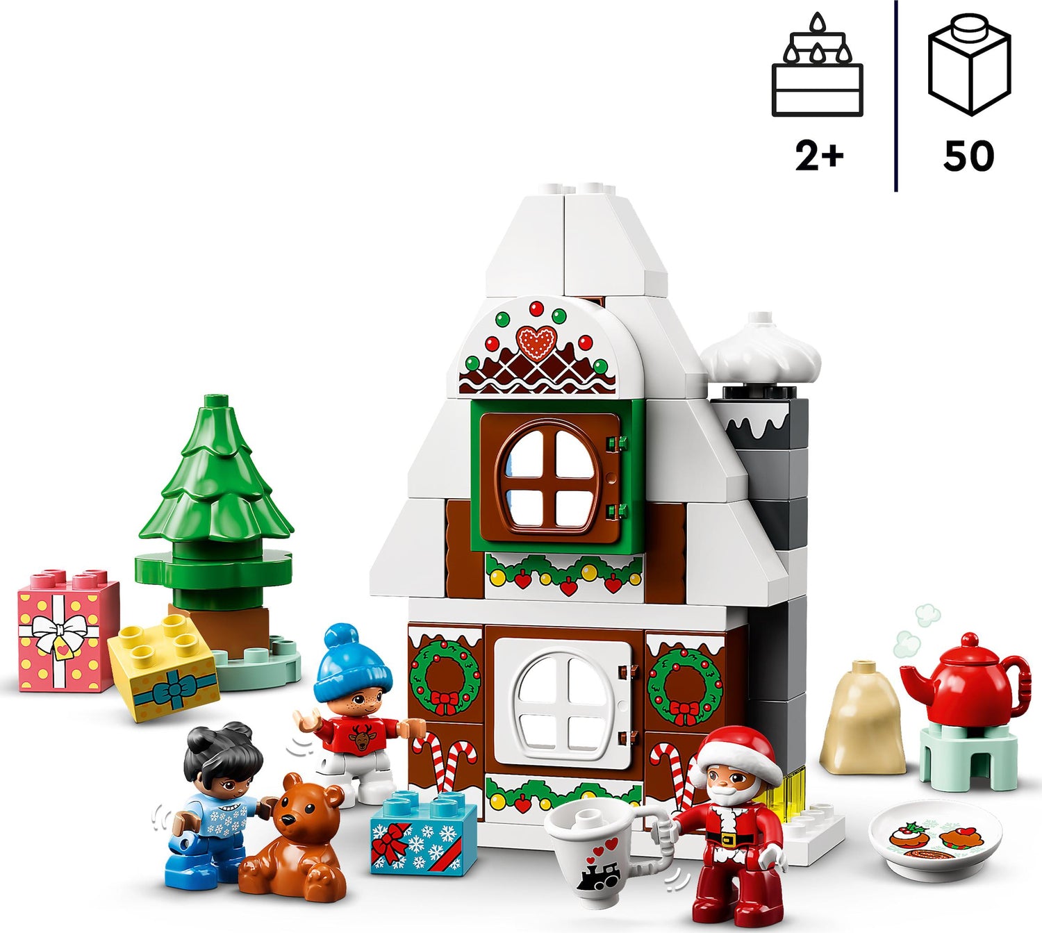 LEGO DUPLO Santa's Gingerbread House Set