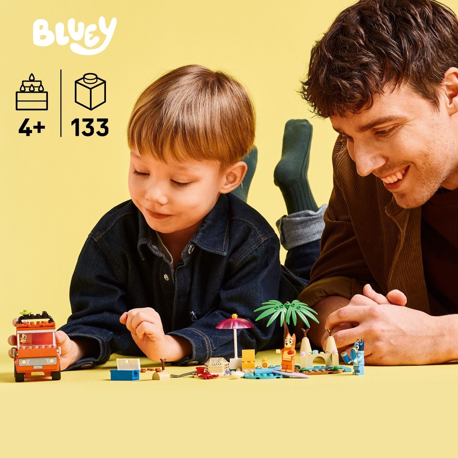 LEGO Bluey: Bluey's Beach & Family Car Trip