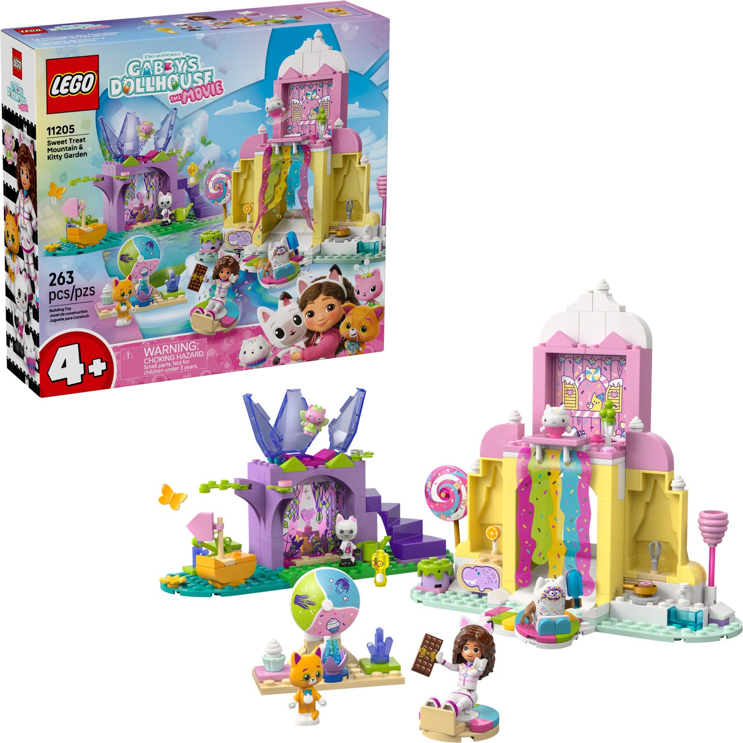 LEGO Gabby's Dollhouse: Sweet Treat Mountain & Kitty Garden