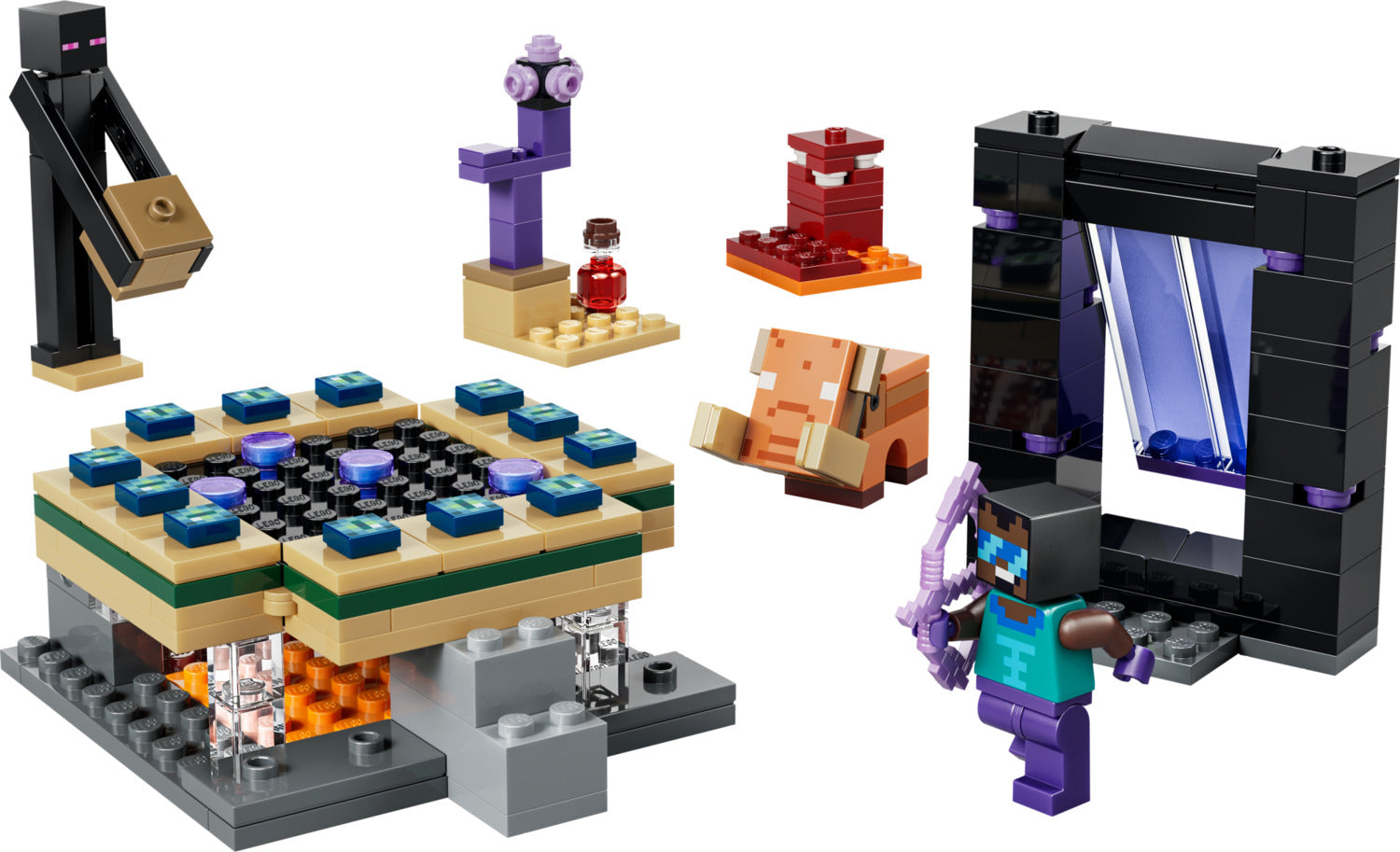 LEGO Minecraft: Nether & End Portal Journey