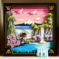 LEGO ART: Japanese Cherry Blossom Landscape