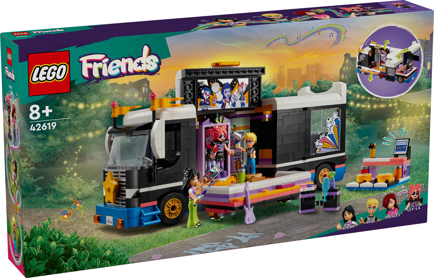 LEGO Friends Pop Star Music Tour Bus Toy Set