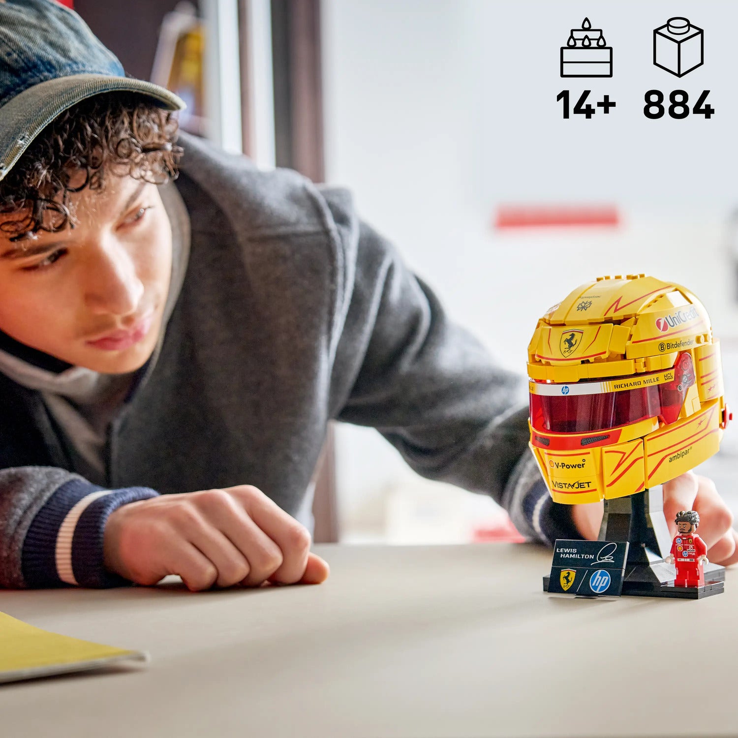LEGO® Editions Scuderia Ferrari HP Lewis Hamilton Helmet