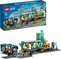 LEGO City Train Station Building Set with Bus