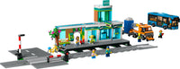 LEGO City Train Station Building Set with Bus