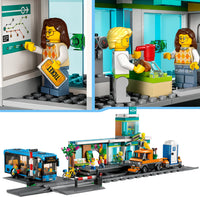 LEGO City Train Station Building Set with Bus