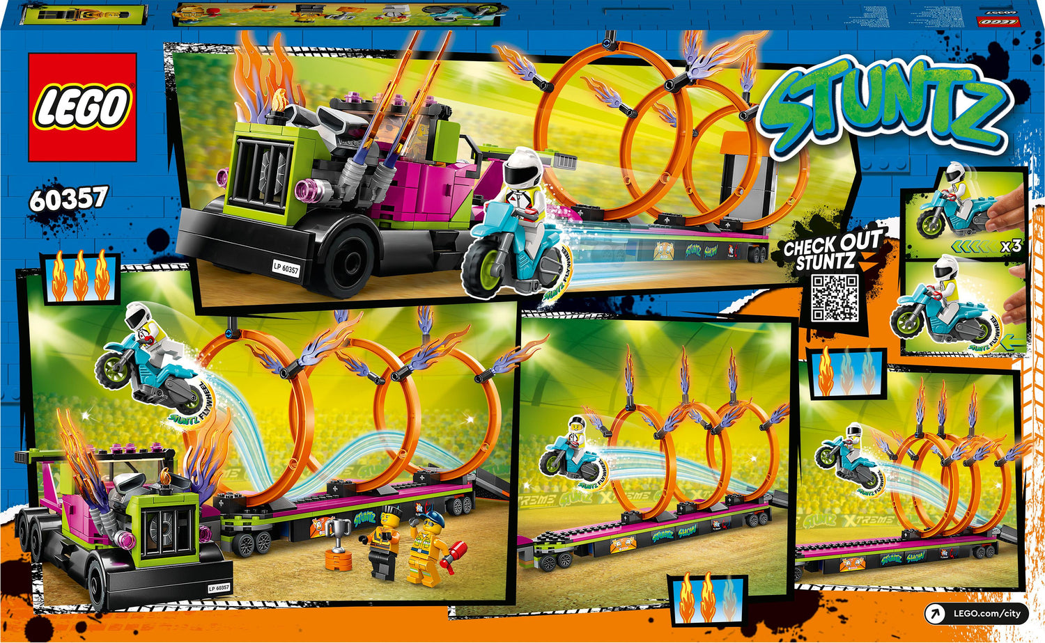 LEGO® City Stuntz Stunt Truck & Ring of Fire Set