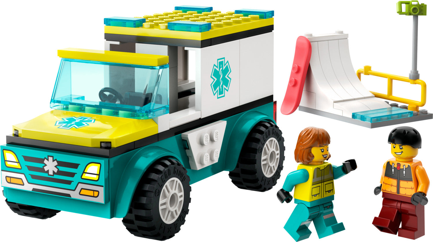 LEGO City Great Vehicles: Emergency Ambulance and Snowboarder