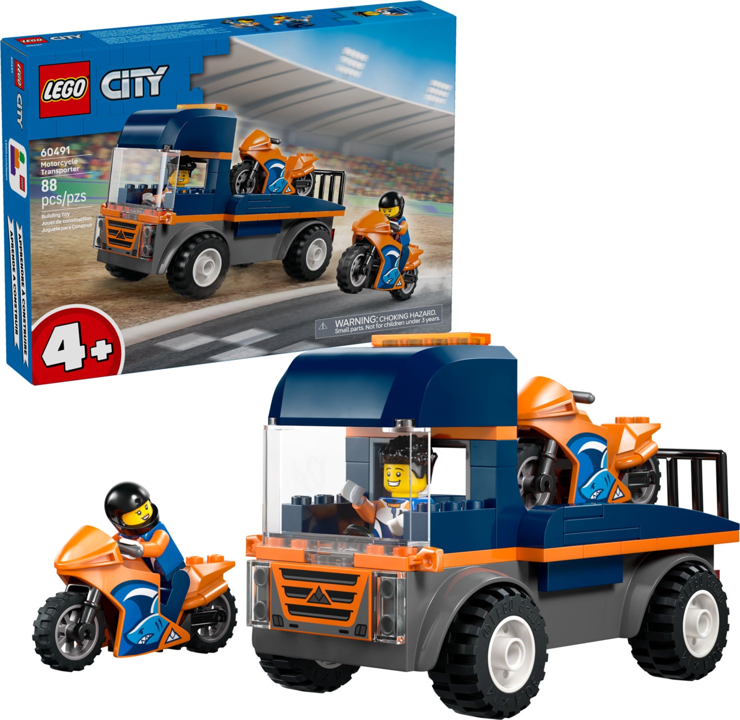 LEGO City Great Vehicles: Motorcycle Transporter