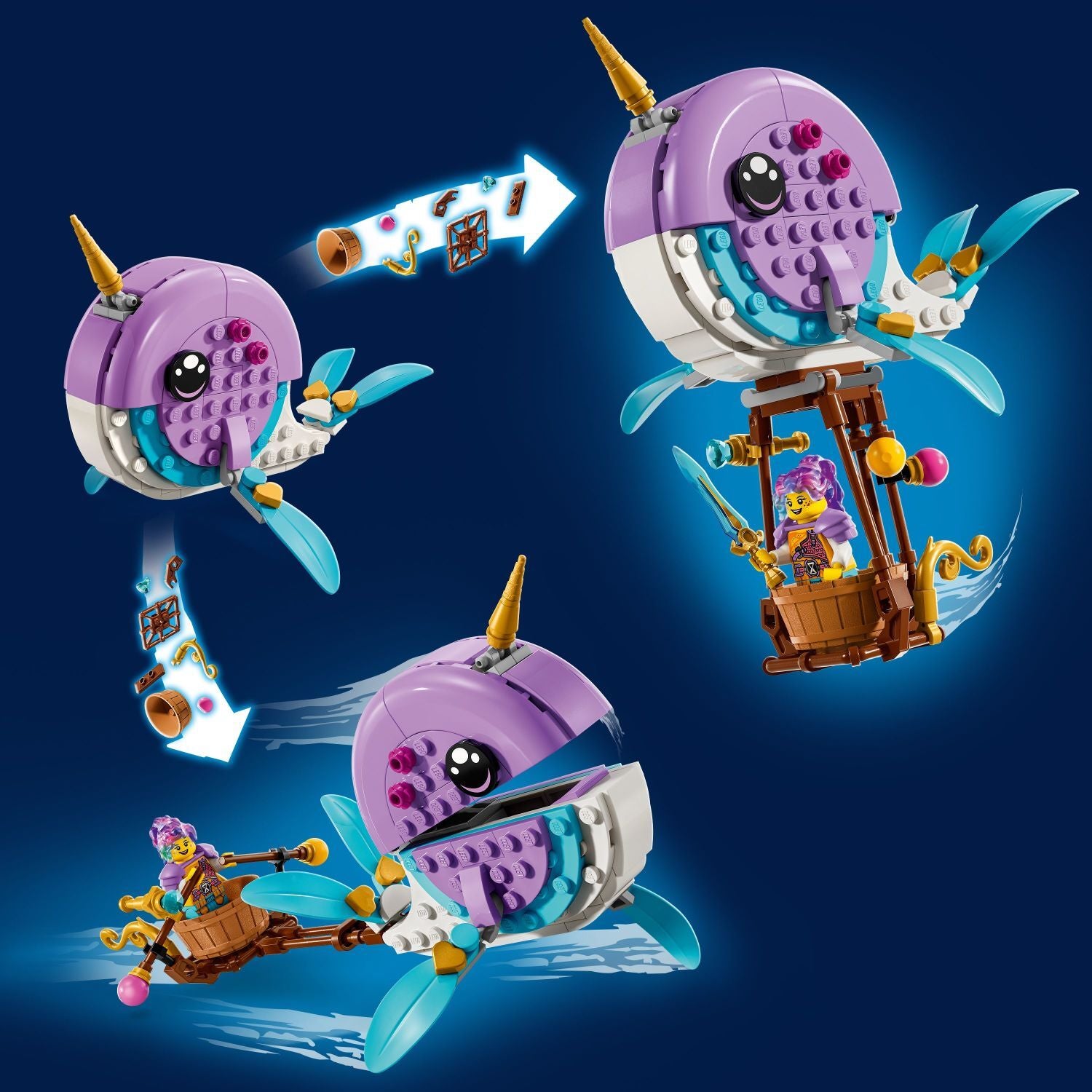 LEGO® DREAMZzz: Izzie's Narwhal Hot-Air Balloon 71472 – Awesome