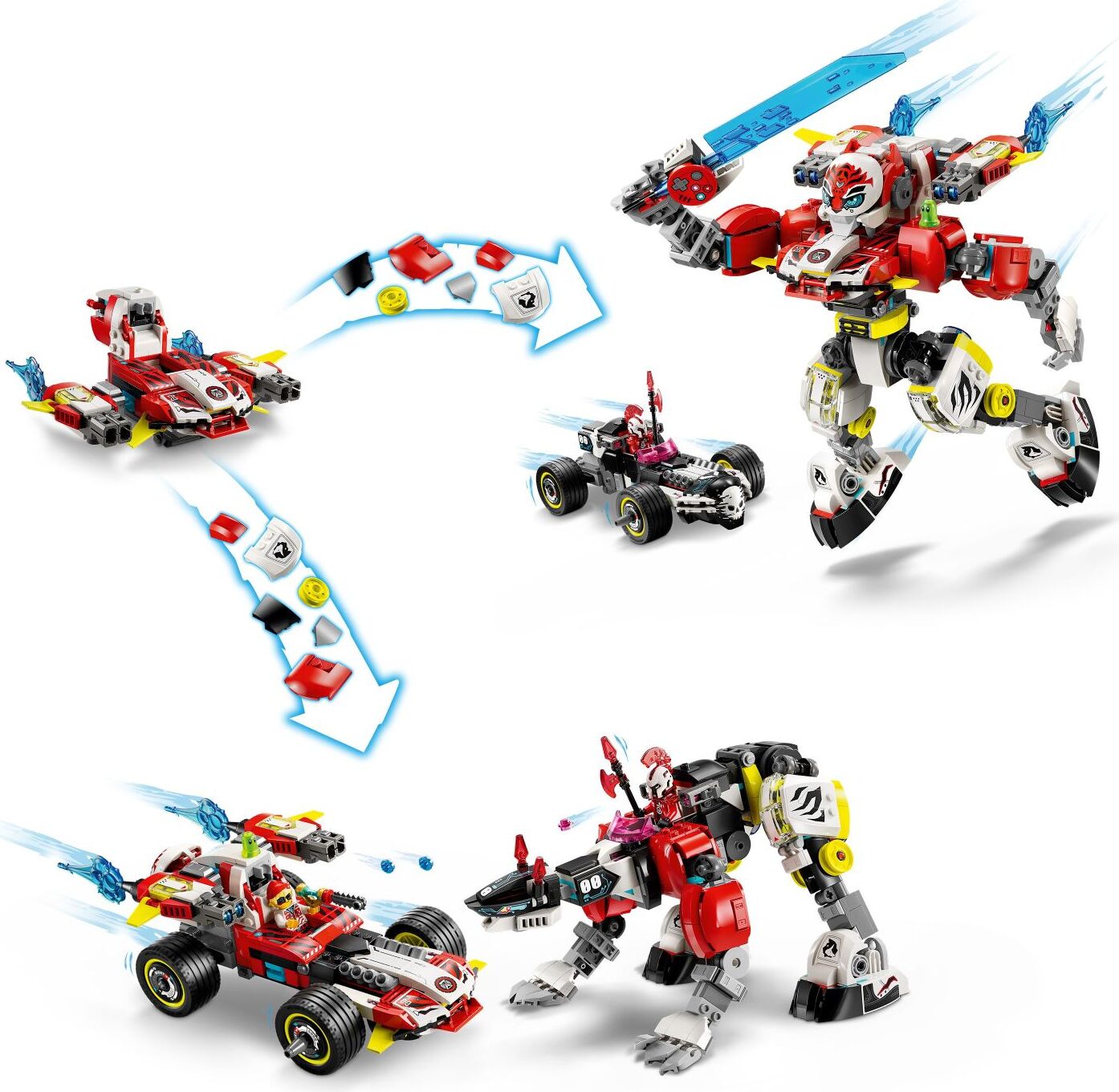 user_d54c8390ページ LEGO® DREAMZzz: Cooper's Tiger Mech & Zero's Hot Rod Car 71497