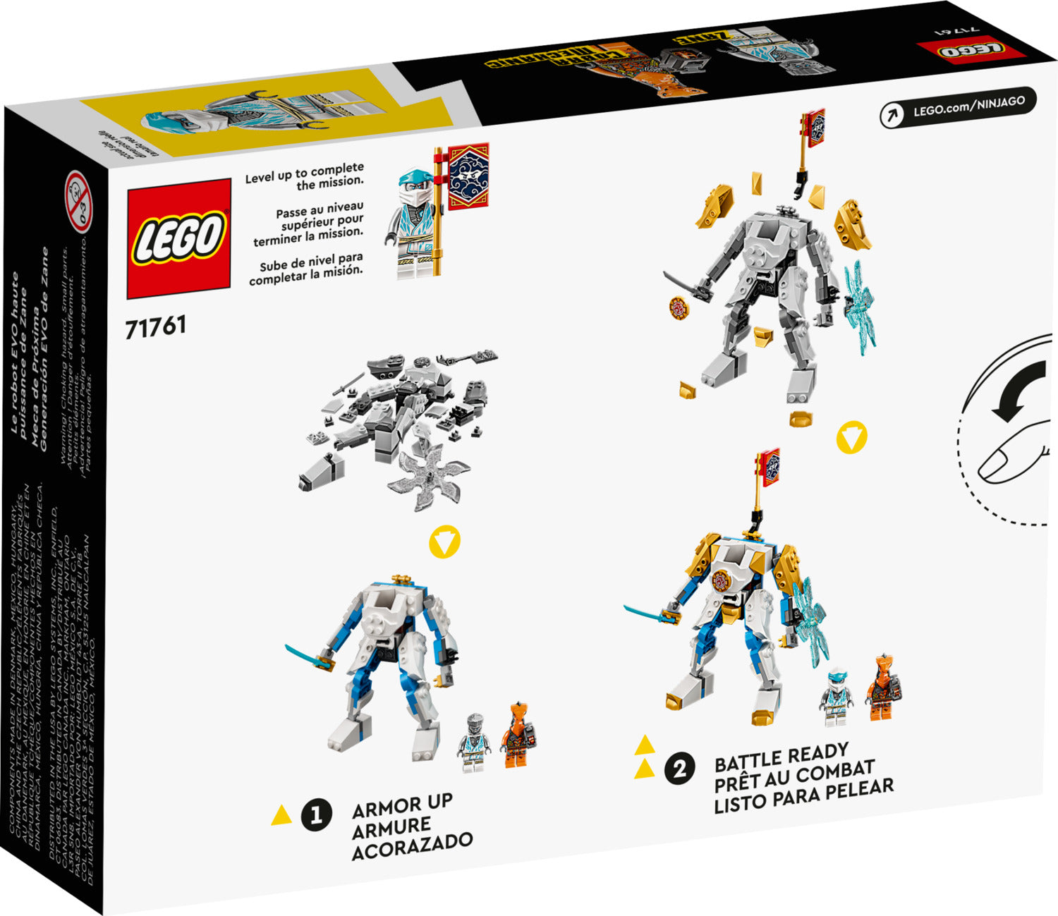 LEGO® NINJAGO: Zane's Power Up Mech EVO 71761 – Awesome Toys & Gifts