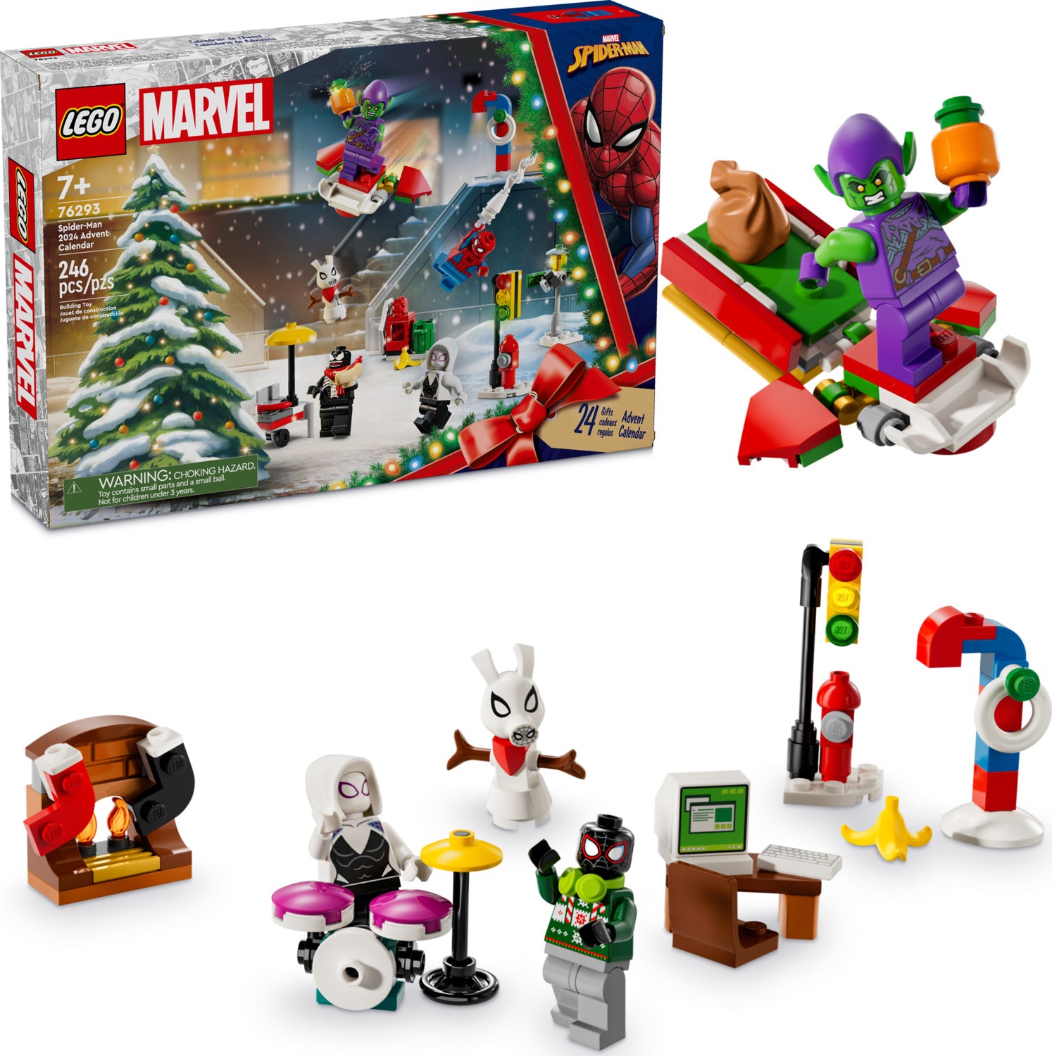 LEGO® Super Heroes Spider-Man 2024 Advent Calendar 76293 – Awesome LEGO® Super Heroes Spider-Man 2024 Advent Calendar 76293 – Awesome
