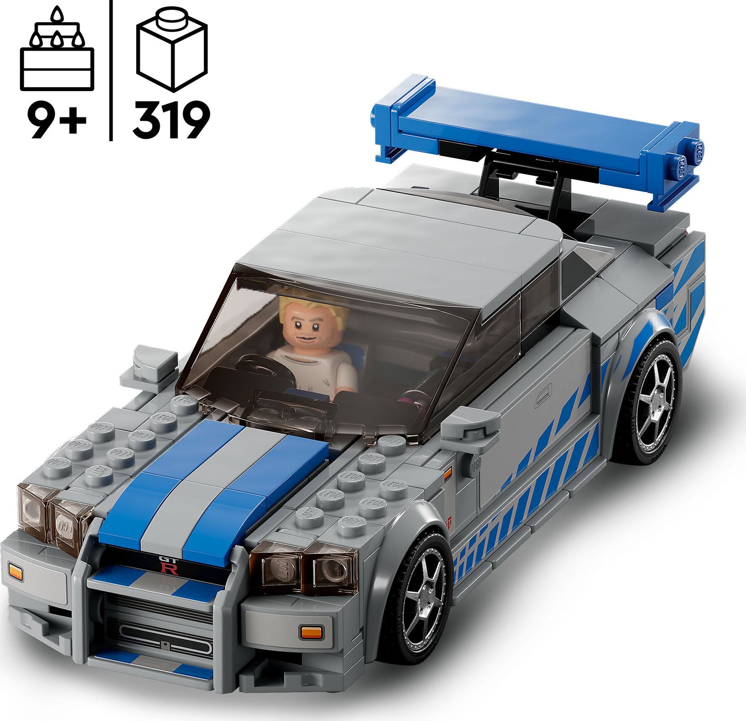 LEGO® Speed Champions 2 Fast 2 Furious Nissan Skyline GT-R (R34)