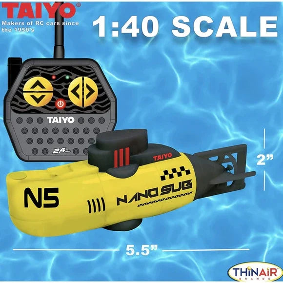 RC Mini Submarine  Yellow  1:40