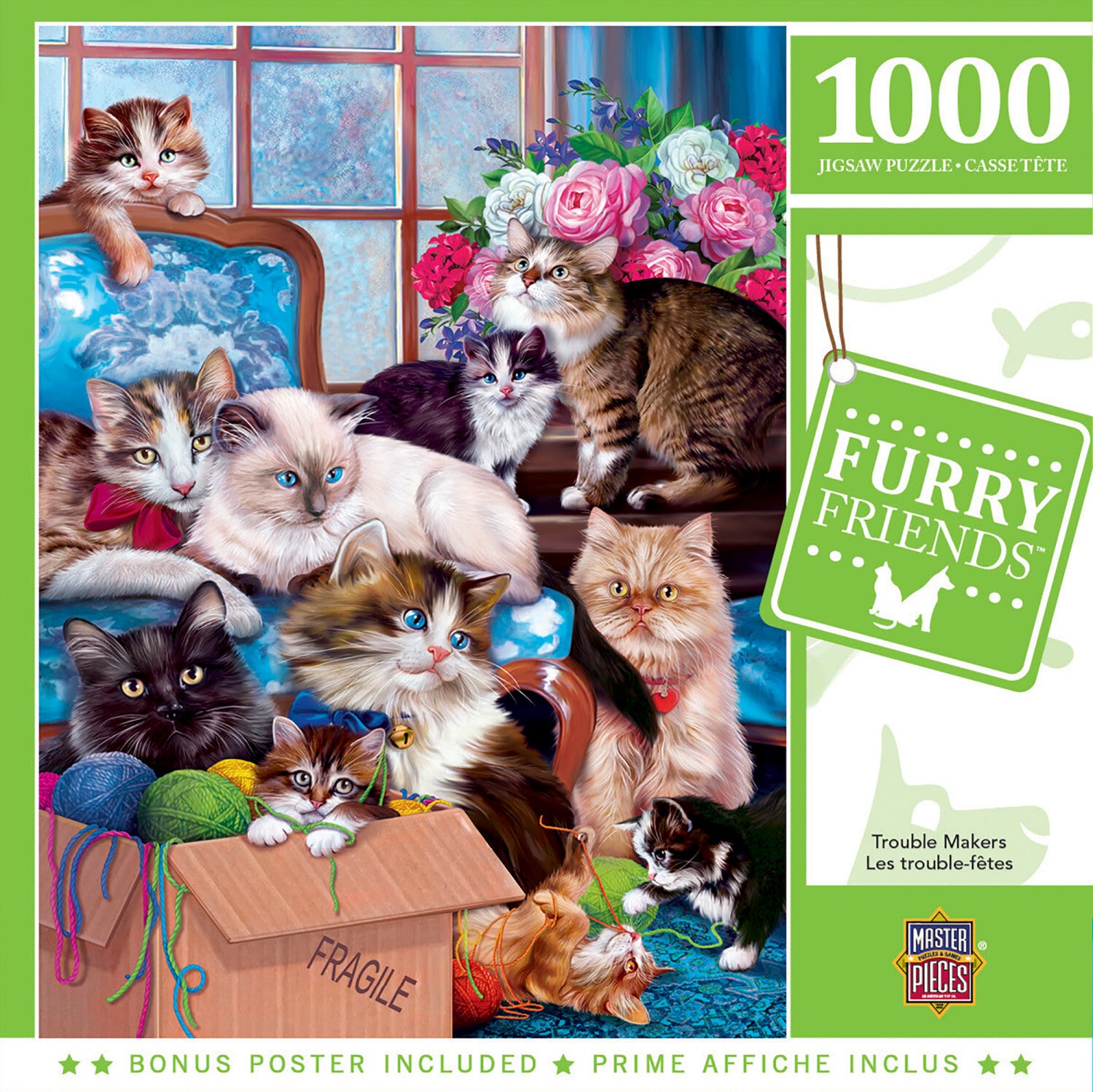 Furry Friends - Trouble Makers 1000 Piece Puzzle