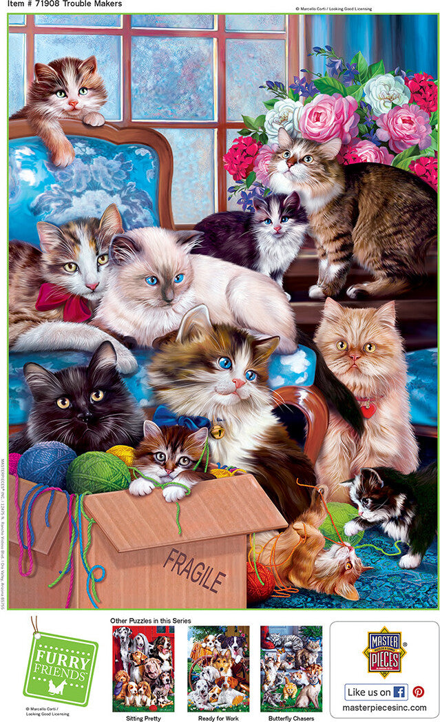 Furry Friends - Trouble Makers 1000 Piece Puzzle