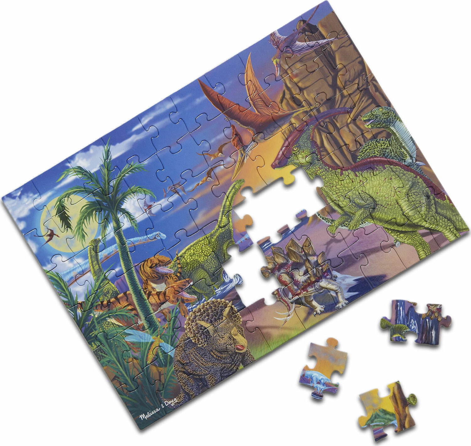 Land of Dinosaurs Jigsaw Puzzle - 60 Pieces – Awesome Toys & Gifts