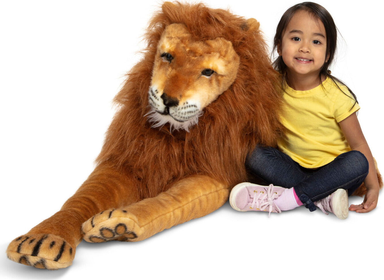 Big stuffed lion on sale