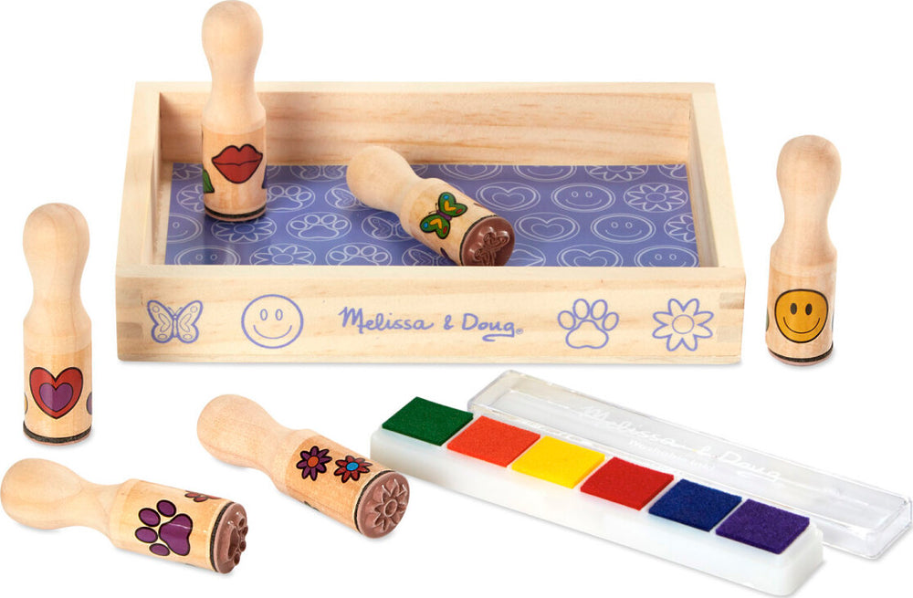 Wooden Stamp Set - Happy Handles