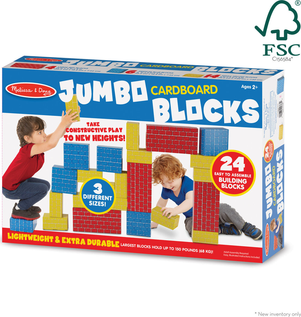 Jumbo Cardboard Blocks - 24 Pieces