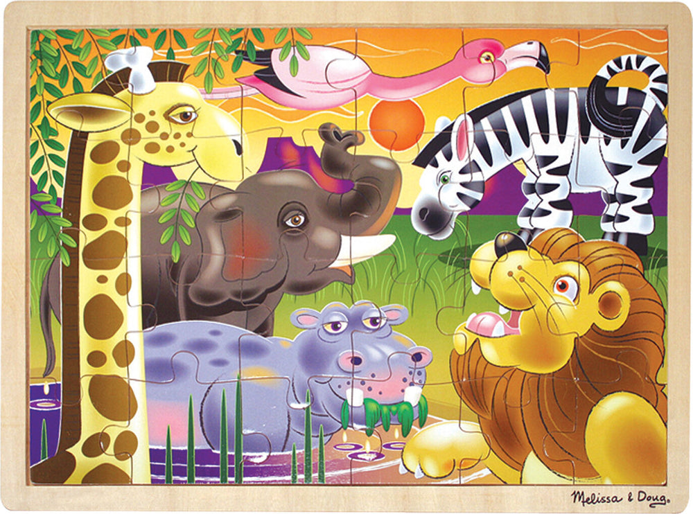 African Plains Wooden Jigsaw Puzzle - 24 Pieces