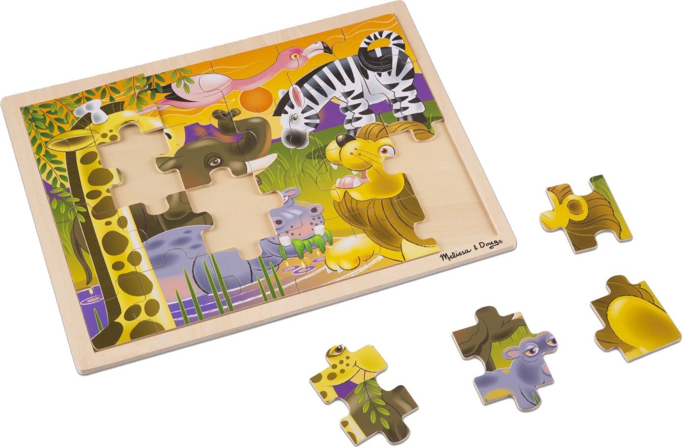 African Plains Wooden Jigsaw Puzzle - 24 Pieces – Awesome Toys & Gifts
