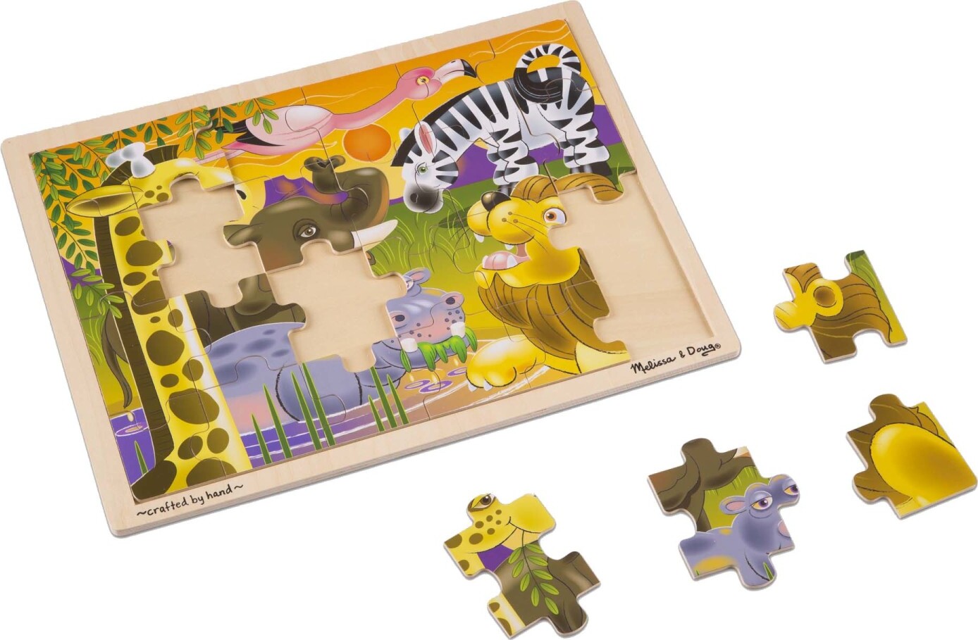 African Plains Wooden Jigsaw Puzzle - 24 Pieces – Awesome Toys & Gifts