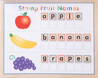 Deluxe Wooden Stamp Set - ABCs 123s